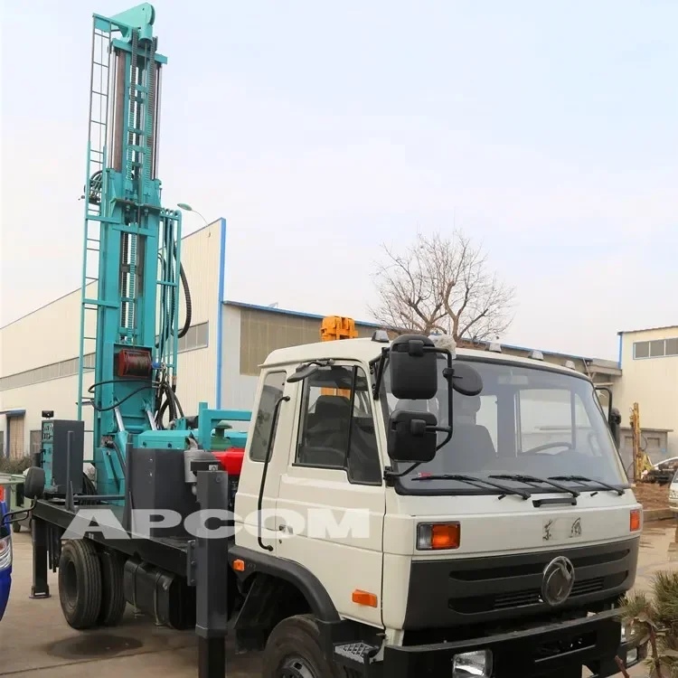 Yugong Truck Mounted Water Well Drilling Rigs 1000m Small Pneumatic Borehole Drilling Rig Truck Machine