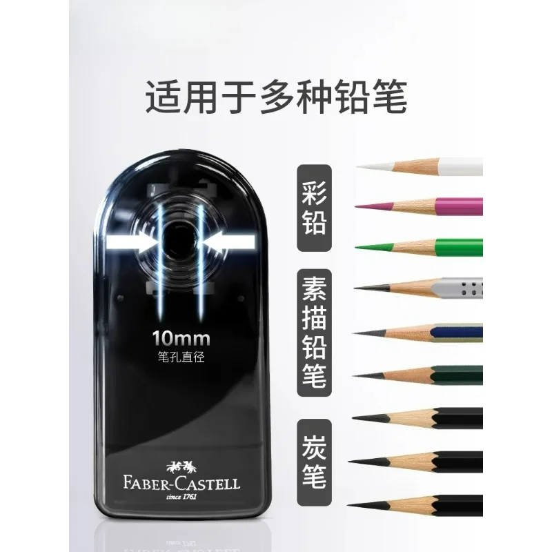 Faber Castell Manuale Temperamatite artistico Manuale per carbone artistico e schizzi - Punto lungo per schizzi, artisti, matite da disegno