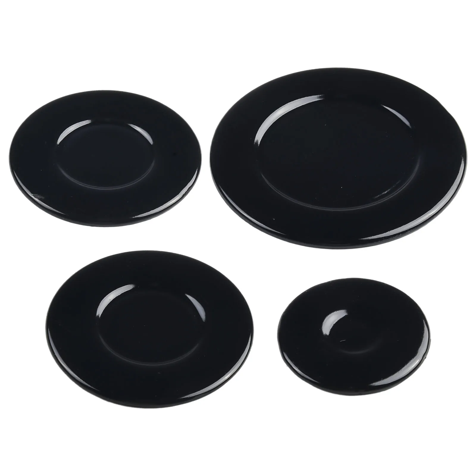Oven Gas Hob Burner Flat Concave Fire Cover Crown Flame Cap Gas Burner Flame Cap Fits Most Gas Stove Burners Accessories