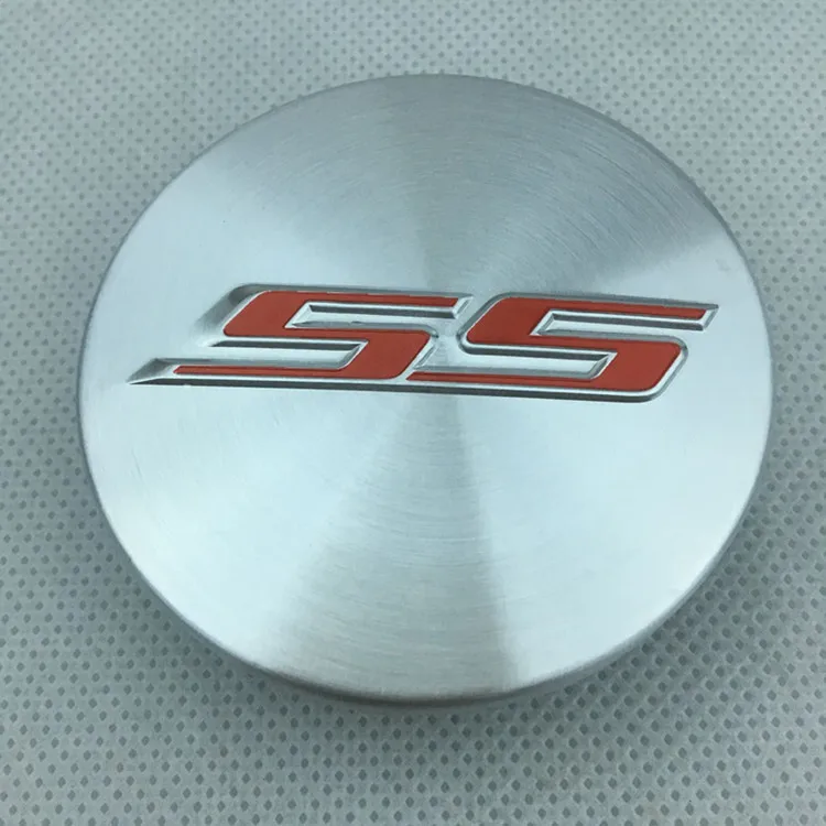 New 4pcs Metal Car Wheel Hub Center Caps 68mm Rim Cover with Logo Badge Fit For Chevrolet CAMARO SS Exterior Styling Accessories