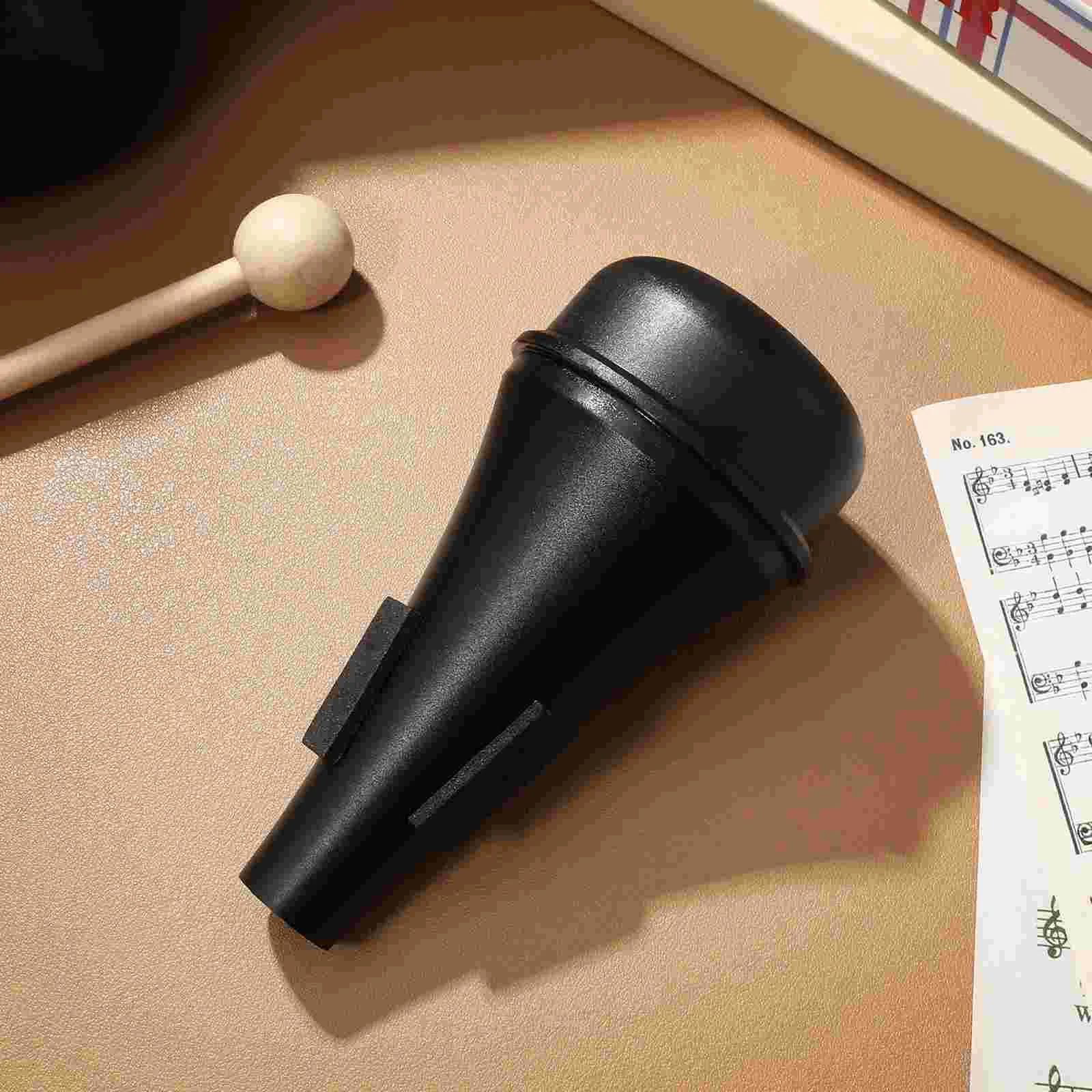 Plastic Steel Small Trombone Mute Trumpet For Practice Accessories Performance Mutes Straight