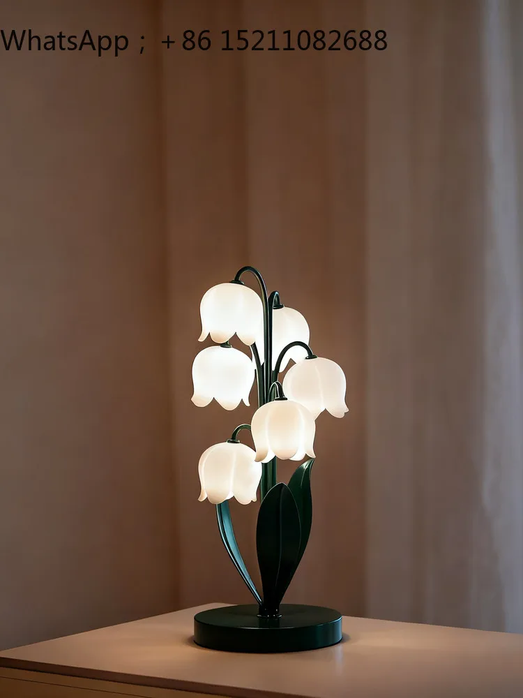 LLY Lily of the Valley Ambience Ornament Bedroom Bedside Ornament Wedding Birthday Valentine's Day Gift