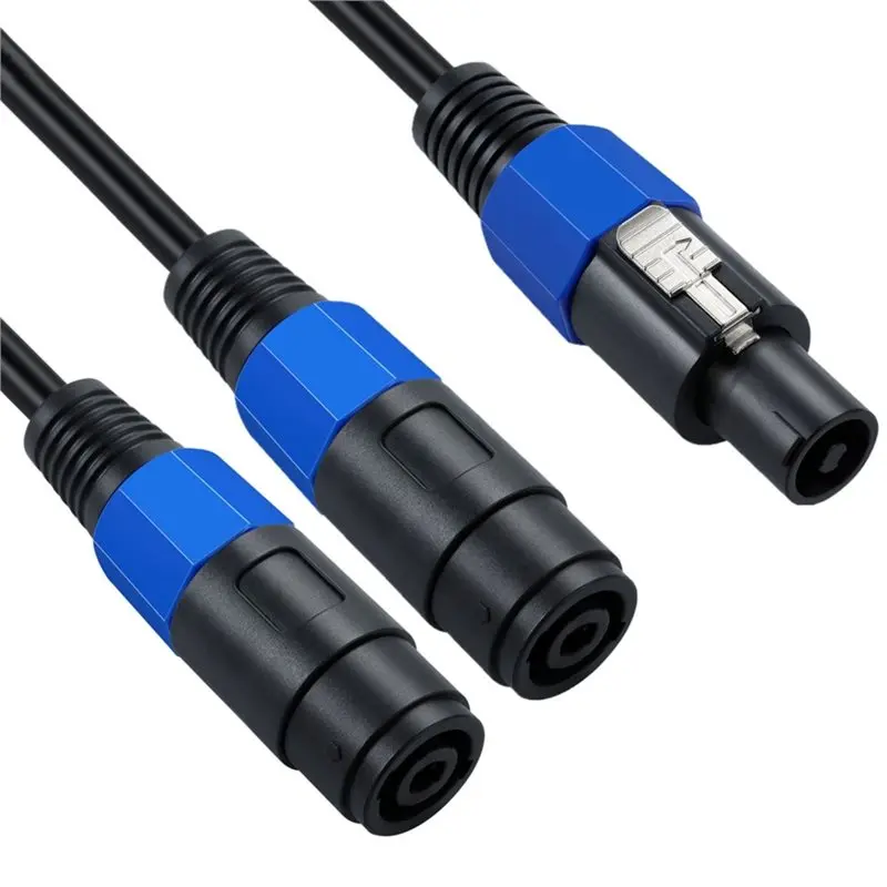 X12A-Audio Speaker Break Out Cable-Speakon Splitter Cable, Male To Dual Female Design With Twist Lock Connectors