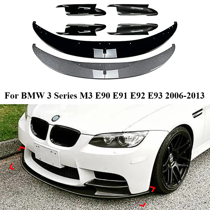 

Автомобильный передний бампер, спойлер для BMW 3 серии M3 E90 E91 E92 E93 2006-2013, диффузор, сплиттер, защита, автоаксессуары