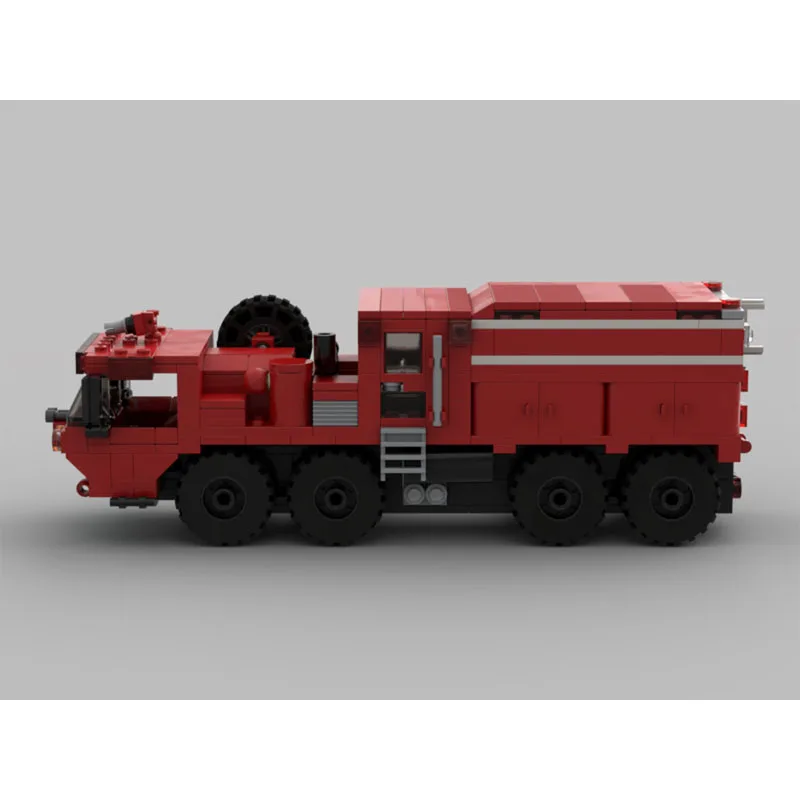 

MOC-195086 Модель строительного блока городской спасательной пожарной машины, 400 шт., креативная игрушка для мальчиков, детский подарок на день рождения и Рождество