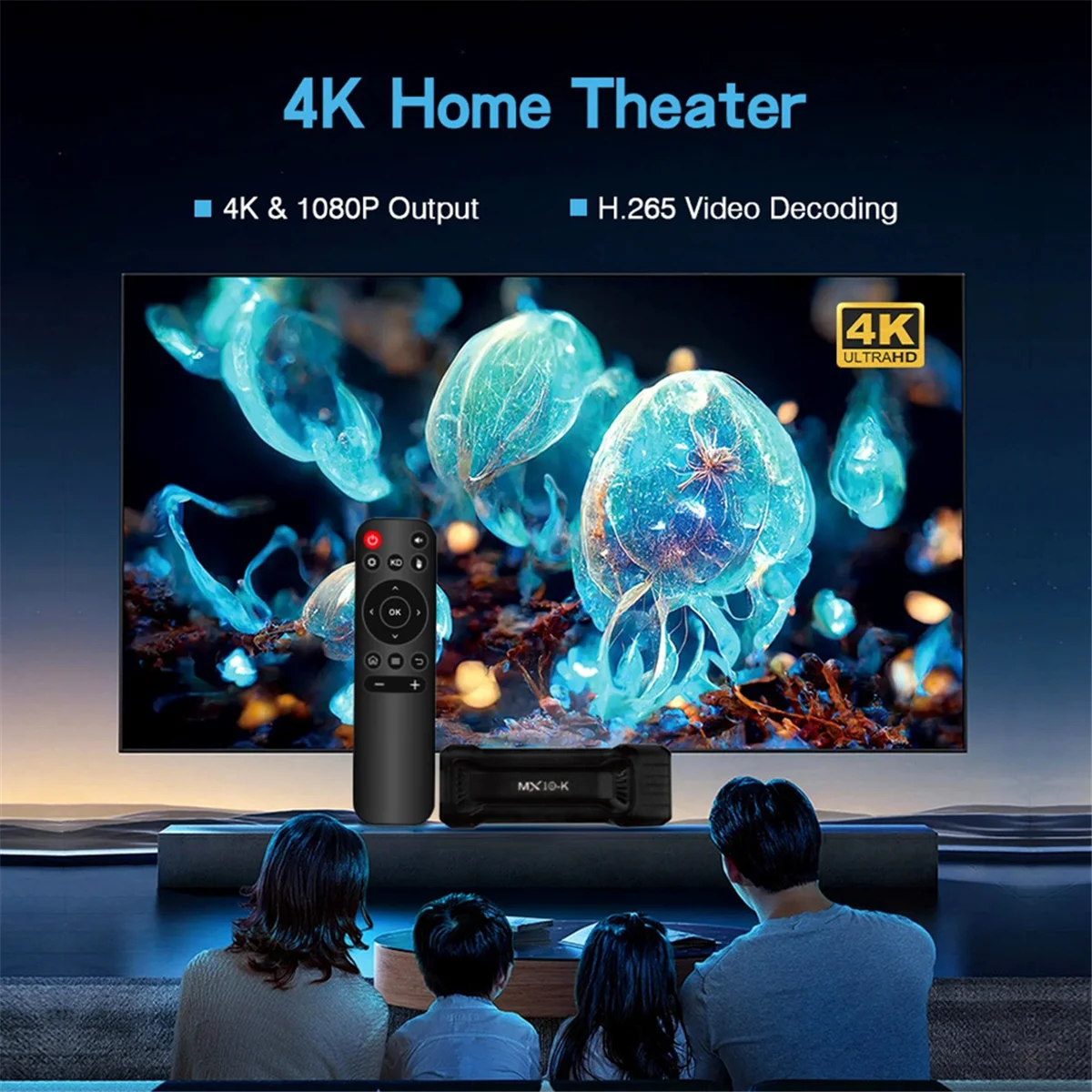 Android14 TV Stick 2.4+5G WIFI dual compatible con vídeo 4K HDR Mini TV Box