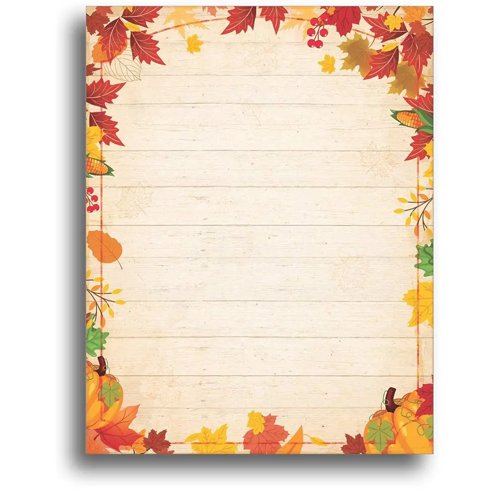 

Бумага для канцелярских принадлежностей Fall Barnyard Leaves - 80 листов