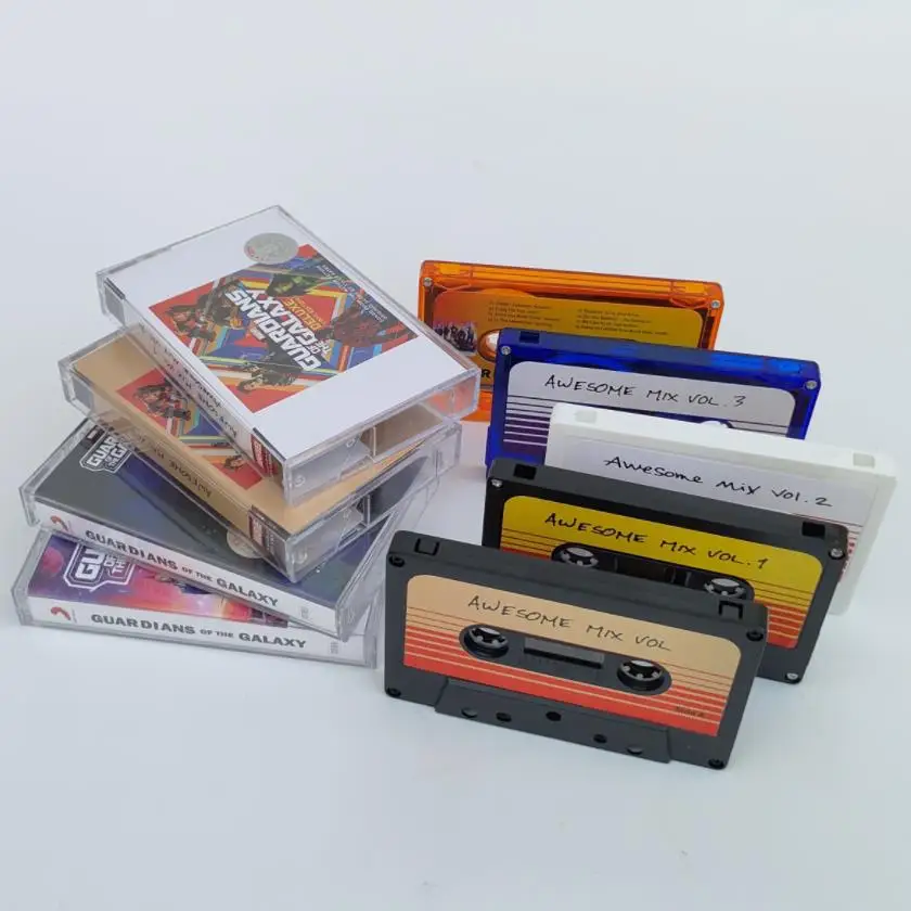 The Avengers Guardians of the Galaxy Music Tape Gamora Groot Star-Lord Cosplay Soundtracks Box Cassettes Walkman Tape Prop Gifts