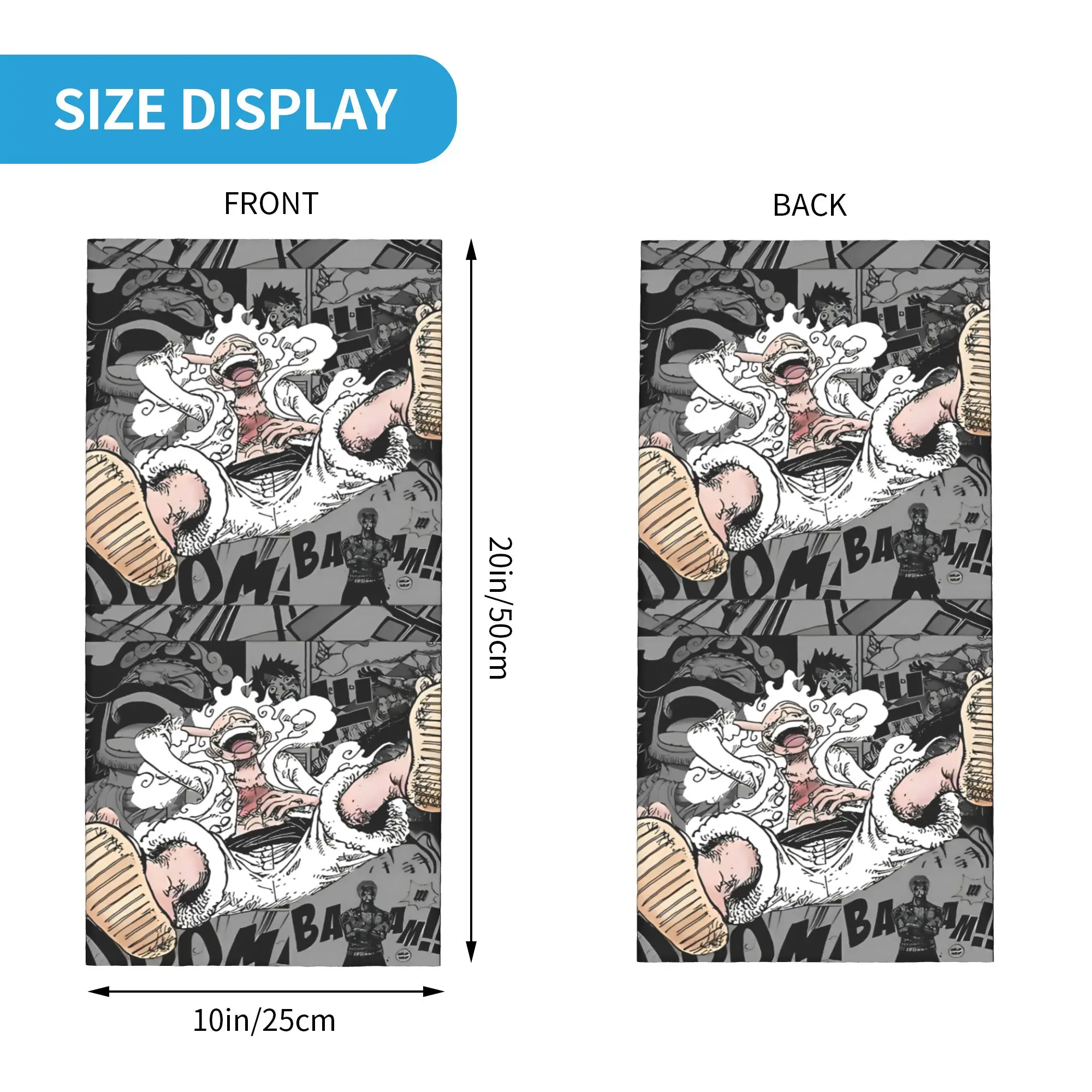 لوفي جير قطعة واحدة إكسسوارات باندانا غطاء الرقبة قناع وشاح متعدد الوظائف ركوب الدراجات وشاح للجنسين يندبروف