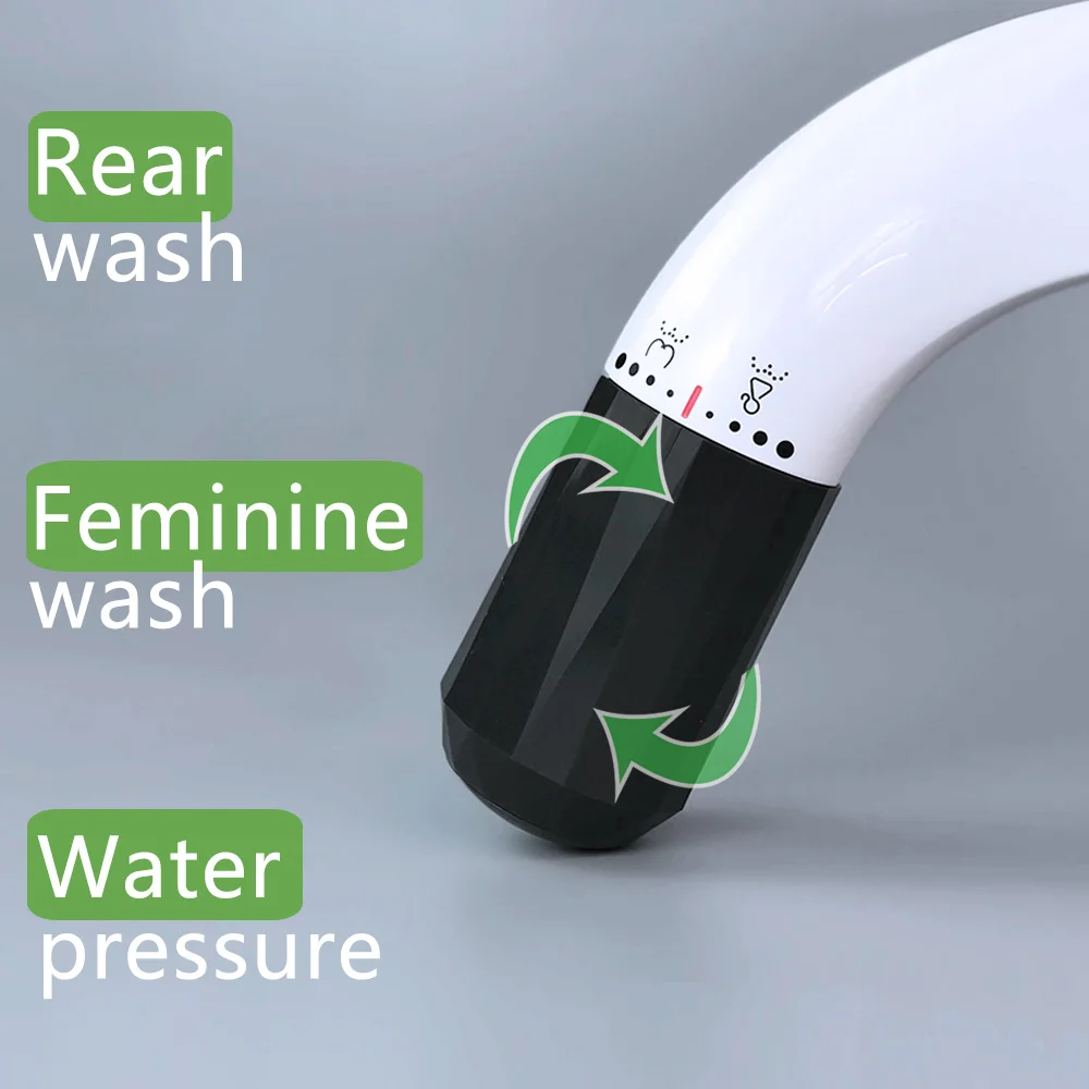 Imagem -04 - Washero-bidês de Assento Sanitário Não Elétrico para Banheiros Shattaf Japonês com Jato de Água Banheiros Pretos