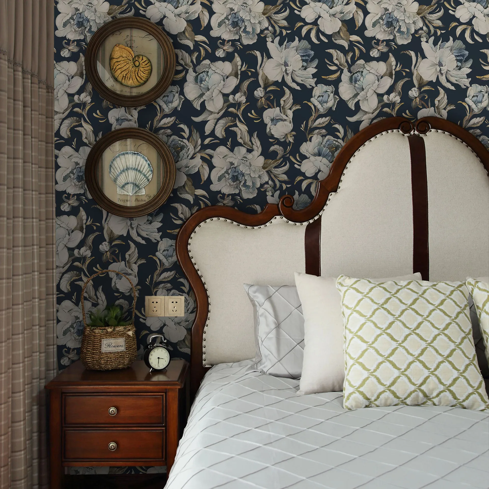 Peony Flowers Peel and Stick Wallpaper Home Wall Decor Self Adhesive Wall Paper for Renter Apartment Removable Cabinet Sticker