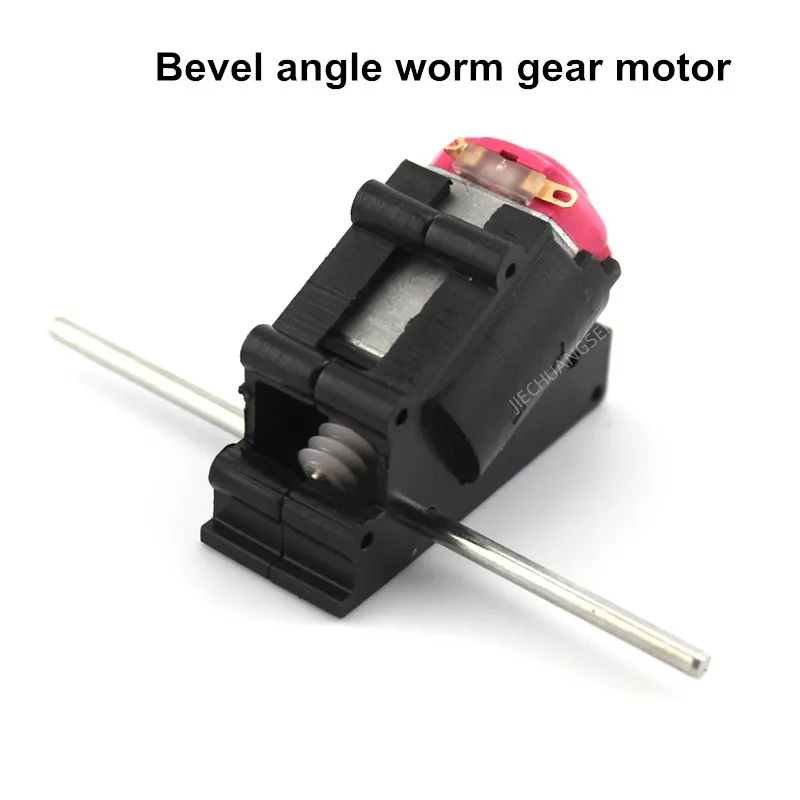 Biaxial Bevel Reduction Motor DIY Remote Control Car Reduction Gear Box Technology Small Production Materials DIY Car Motor