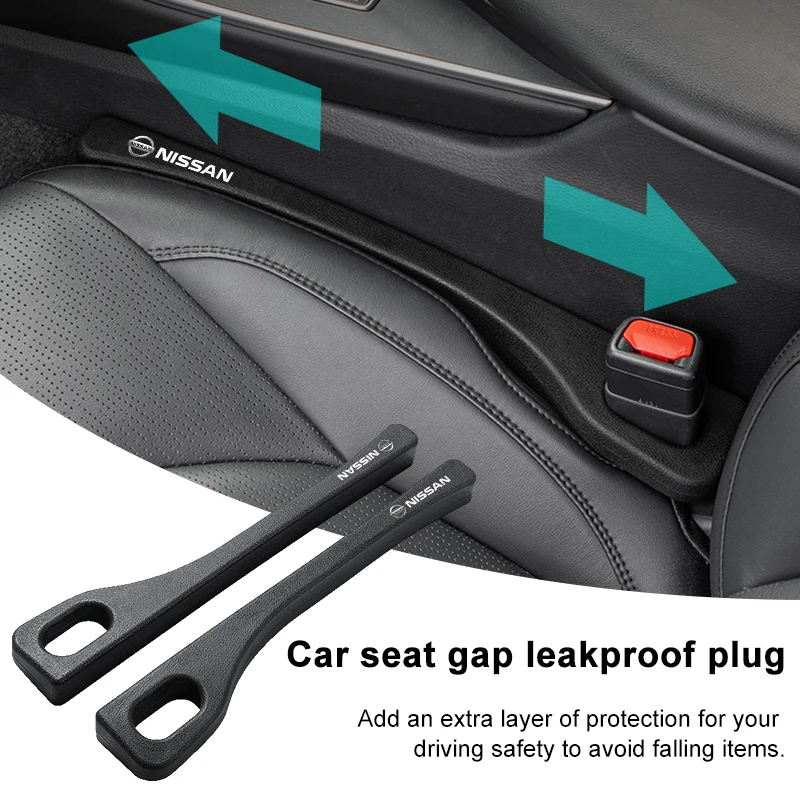 Car Seat Gap Filler Side Seam Plug Strip Leak-proof Car Accessories For Nissan Nismo Qashqai j11 j10 Juke X Trail t32 Tiida Leaf