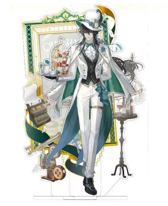Japanese Anime Wuthering Waves QIUYUAN Acrylic Double-Sided Stand Figure Model Plate Cosplay Collection Desktop Decor Gifts XTRJ