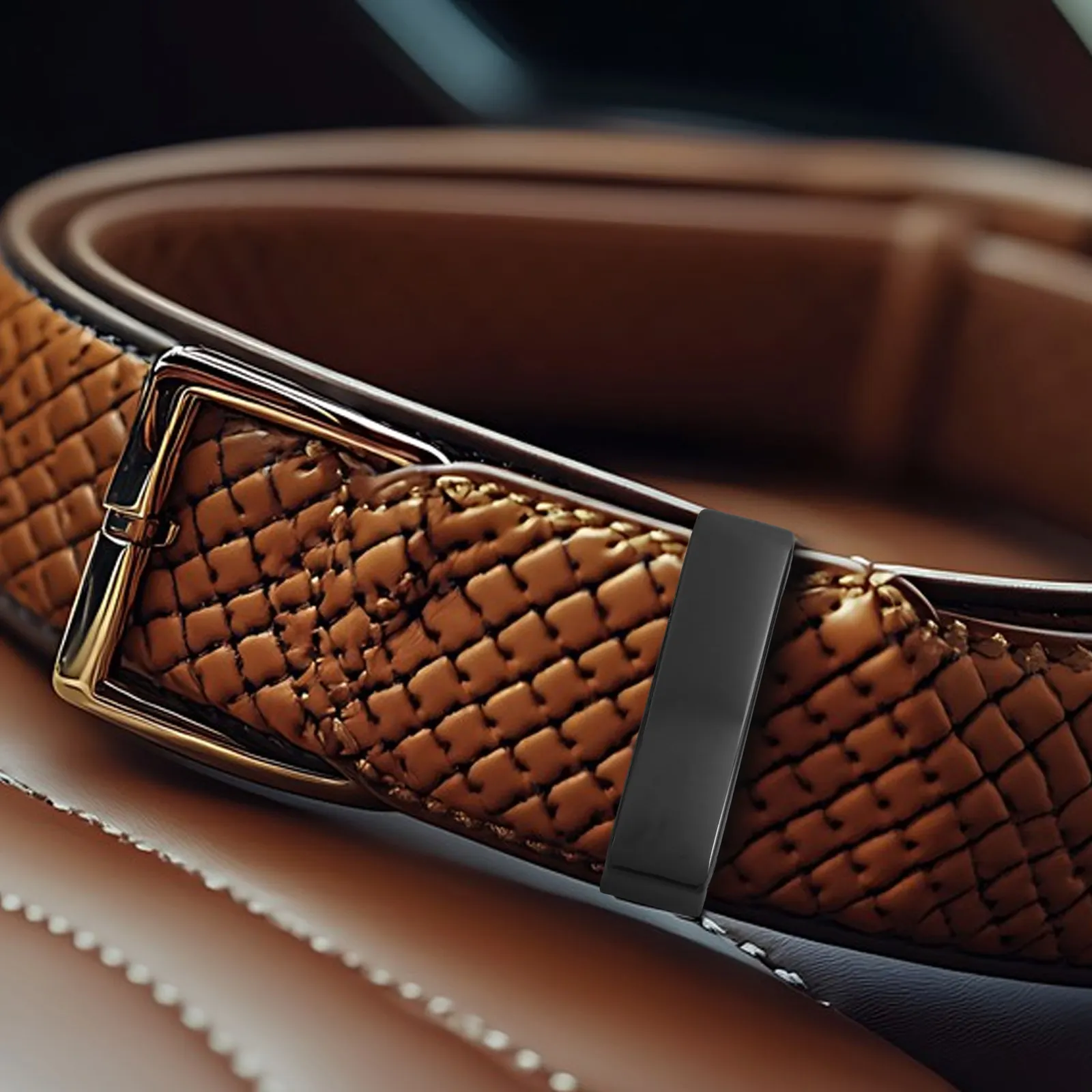 

2 шт. металлических фиксаторов для ремня, мужские, сверхпрочные, противоскользящие, прямоугольные кольца-петли, соединитель для ремня из нержавеющей стали, противоскользящая пряжка