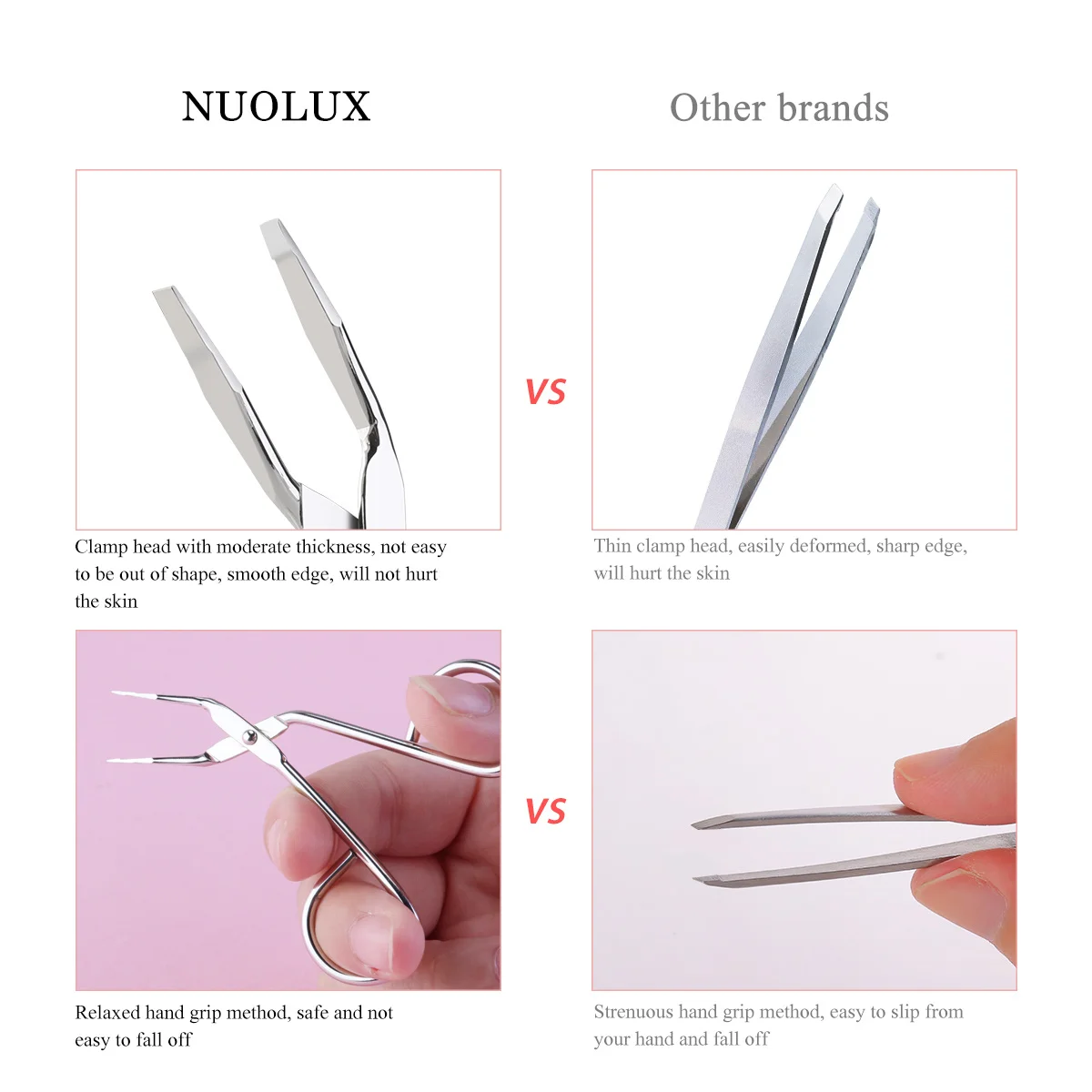 

Stainless Steel Eyebrow Tweezer Tweezer 8.5Cm Silver Slanted Tip Facial Hair Remover For Eyebrows Nose Craft Use