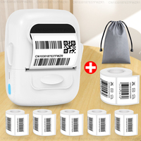 Mini Portable Printer P50 Adhesive Label Maker Ink Free Printing Label Machine Similar to E210 M110 Labeler or 3PK Label Tape