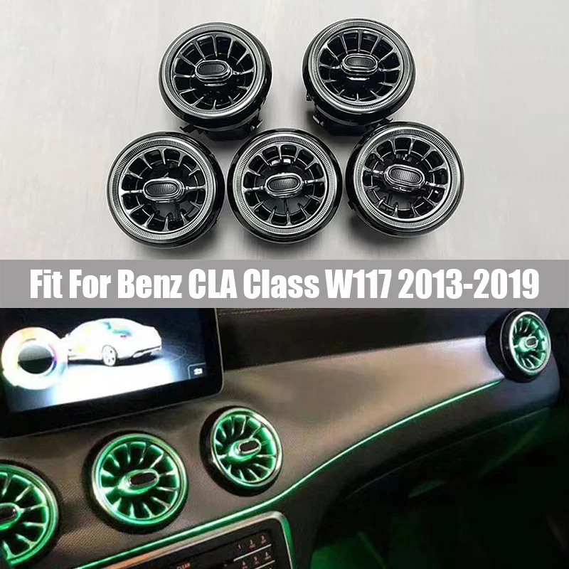 Adatto per Mercedes Benz classe CLA W117 2013 2014 2015 2016 2017 2018 2019 modelli 12 prese d\'aria anteriori illuminate a colori