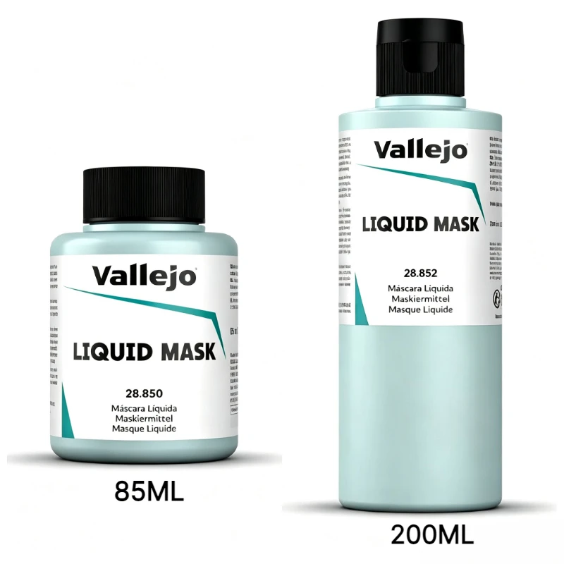 Vallejo Liquid Mask 85ML/200ML Model Masking Fluid for Miniature Figure Car Model Airbrush Painting Liquid Mask 28850 28852
