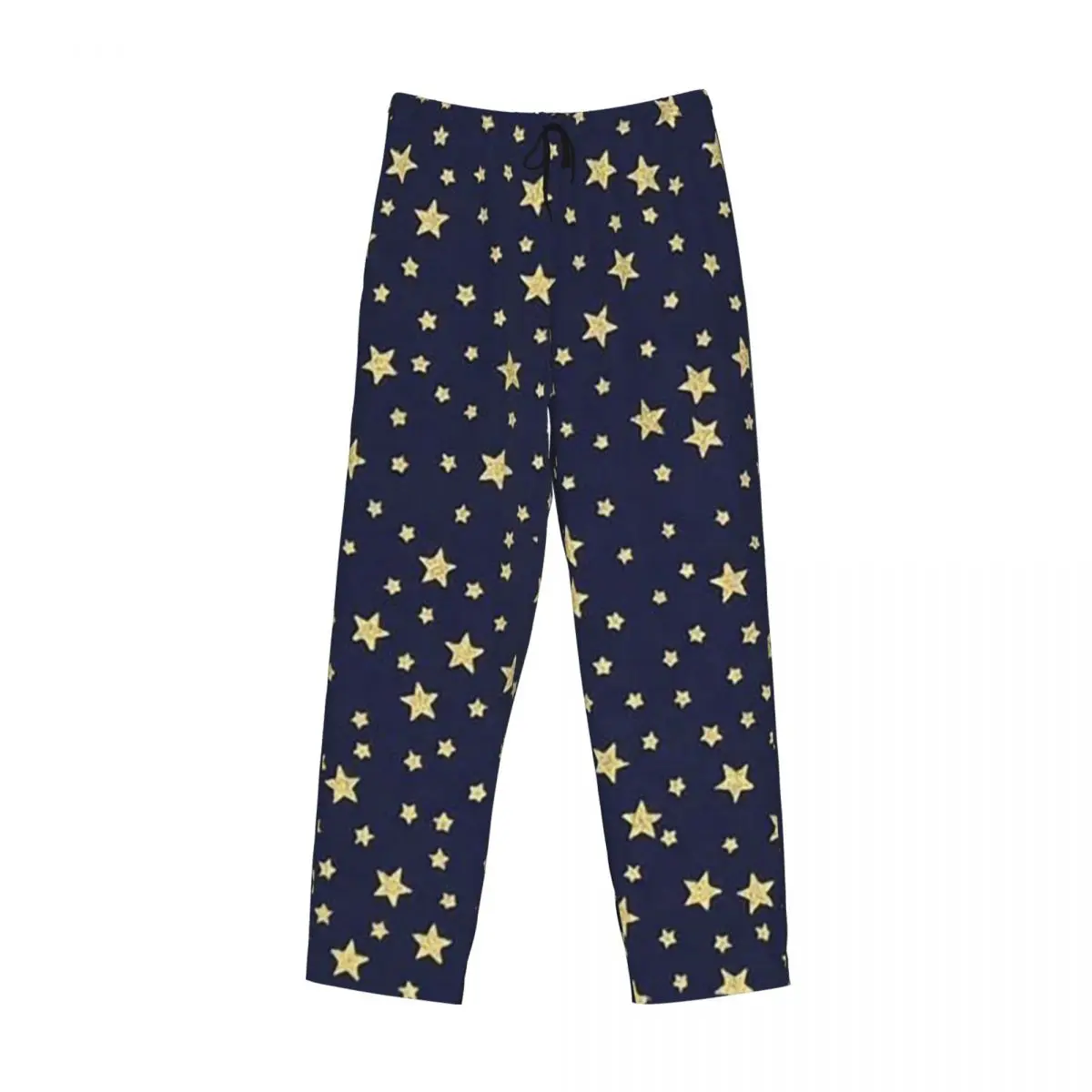 

Custom Navy Blue Sky And Stars Print Pajama Pants Men Sleepwear Sleep Lounge Bottoms with Pockets