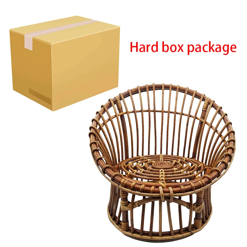 Newborn Photography Props Retro Handmade Round Bamboo Chair Papasan Baby Photography Accessories Studio Shooting Photo Props