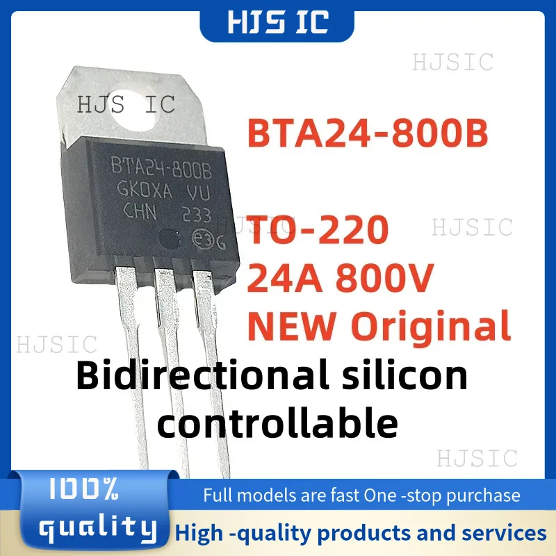 5-10-20PCS NEW /Original BTA24-800B BTA24-800 BTA24800B BTA24 800B TO-220 24A 800V Bidirectional silicon controllable Thyristor