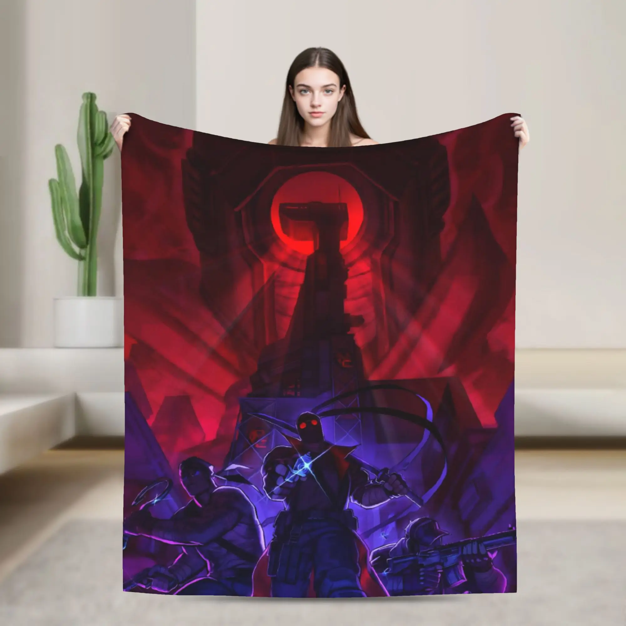 MADNESS COMBAT Hank Throw Blanket for Couch  Soft Fuzzy Plush Blanket 50x60 Inch Multiple Sizes Bedspread for All Seasons