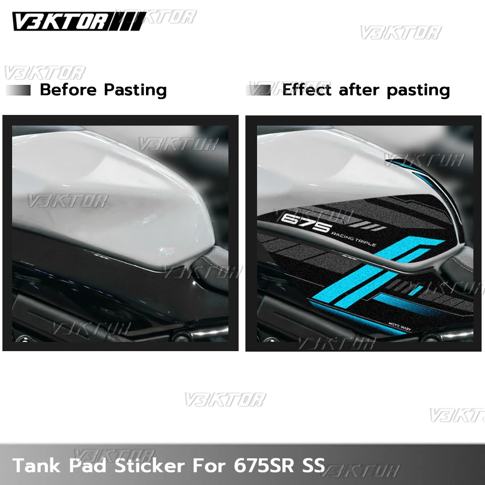 Motorcycle Fuel Tank Sticker Tank Pad Decal Oil Gas Cap Protector For cfmoto 675SR 675SS 675SR-R 2025 2026