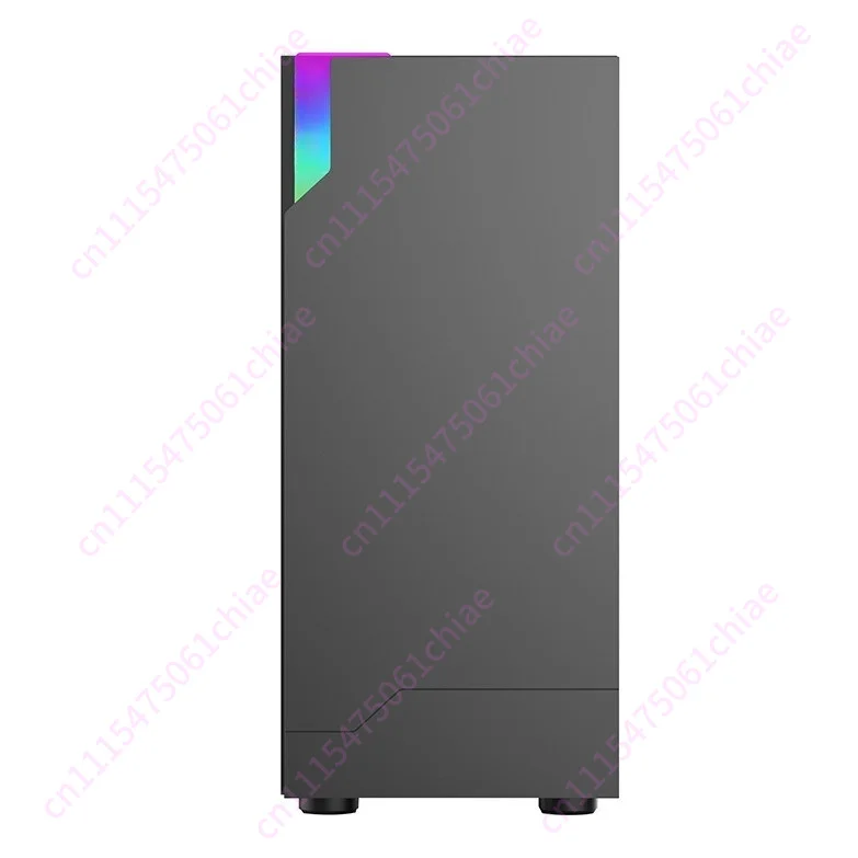 Dual Main Board X99 Computer Chassis, Desktop Computer Colorful Lights E-sports Game Tempered Glass Side Through Chassis