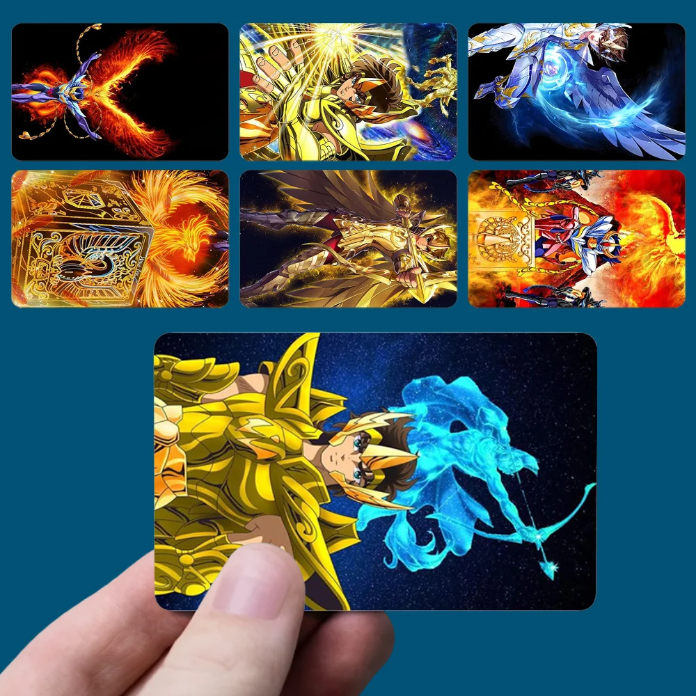 S-Saint Seiyas Z-Zodiacs  Stickers New Cartoon Card Debit Bank Charge Card Bus Metro Waterproof Sticker Decal Decoration