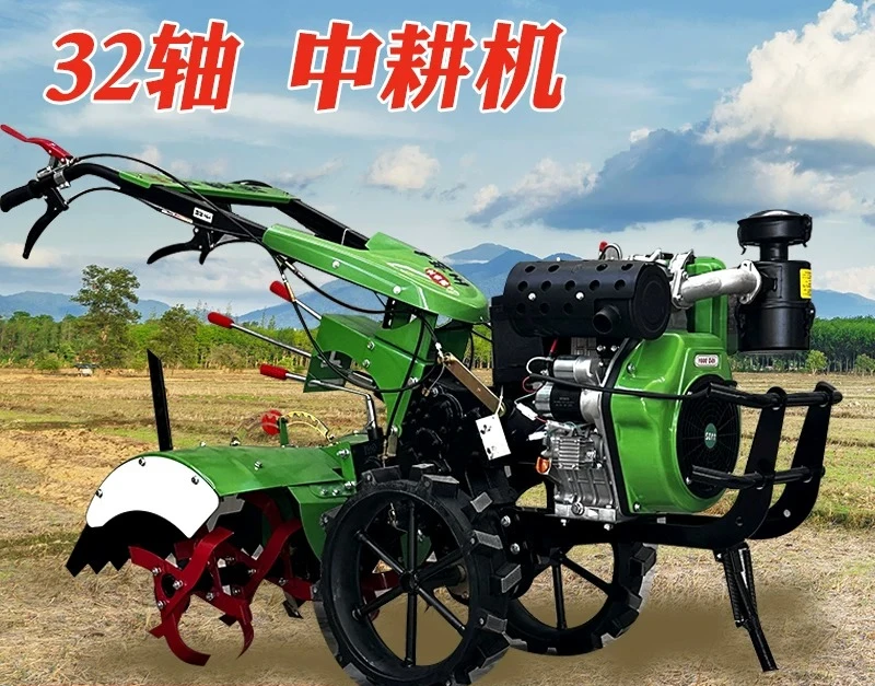 New 4WD  Rotary Tiller,  Agricultural Cultivator for Plowing, Ditching & Weeding