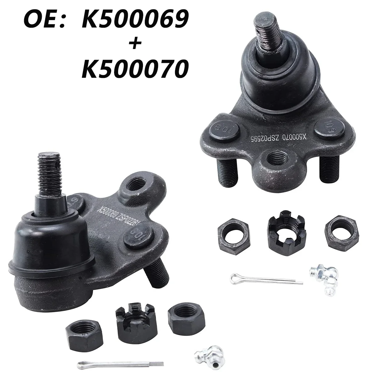 

K500069+ K500070 Передние левые и правые шаровые шарниры нижней подвески для Honda Civic 2006-2011 Acura CSX Все модели