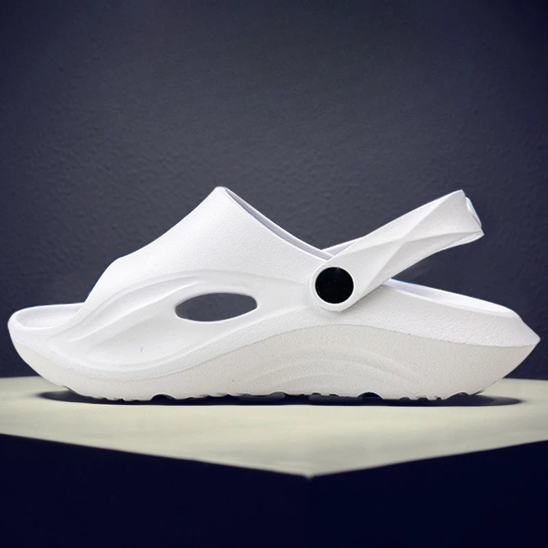 Men's Women Summer Slipper Two Ways To Wear One Shoe Non-slip Outdoor Sandals for Students and Drivers EVA Slippers