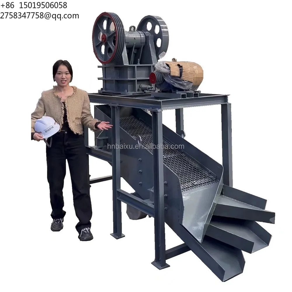 Hot Sale Combination Mobile Jaw Crusher Mineral Rock Material Quartz Stone Crusher With Vibrating Screen