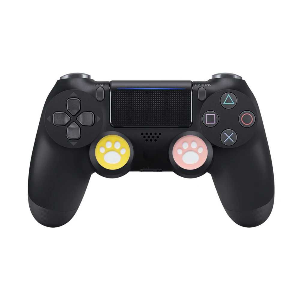 10 قطعة Thumbstick قبضة غطاء تغليف حالة القط مخلب الإبهام القبضات قبعات مطاطية سيليكون عصا التحكم غطاء للتبديل برو XBOX 360 واحد PS5 PS4