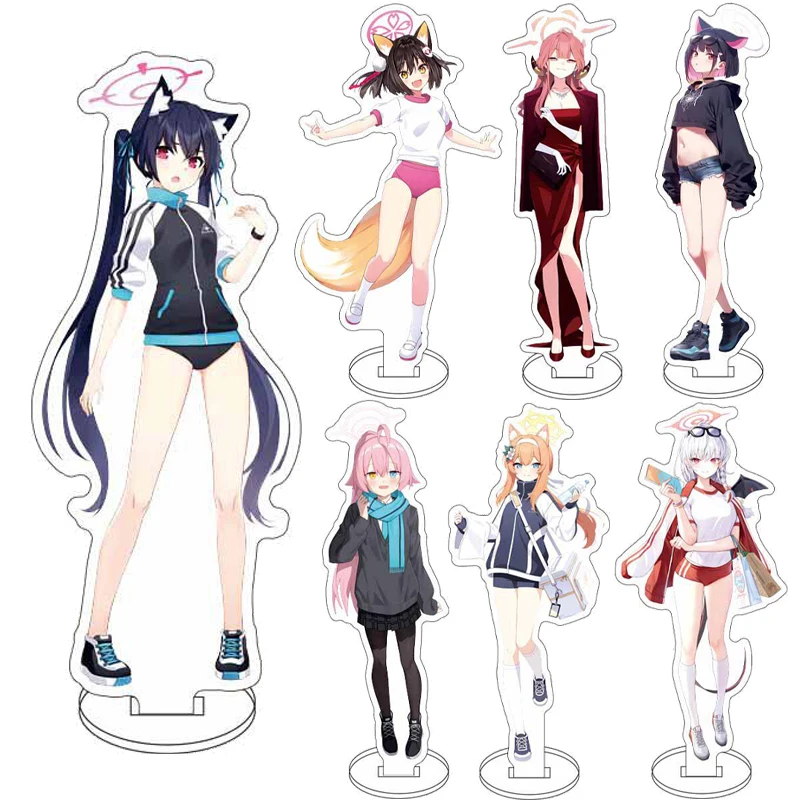 16CM Anime Blue Archive The Animation ‌Figure ‌Kuromi Serika Sunaookami Shiroko Takanashi Hoshino Acrylic Stand Cos Ornaments