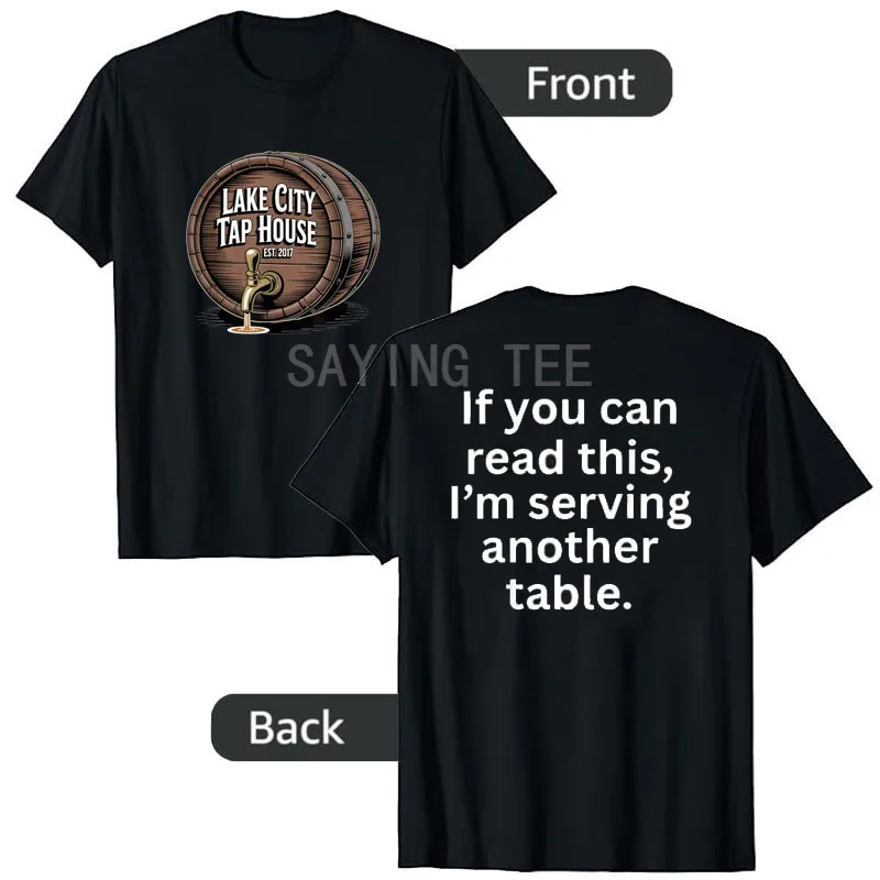 

Lake City Tap House T-Shirt Novelty Gift Humor Funny Short Sleeve Blouses Y2k Design Graphic Outfit Fashion Streetwear Clothes