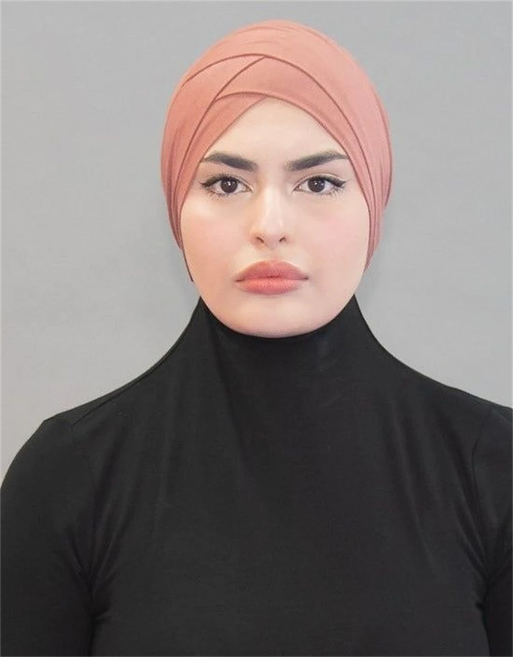 28 Colors Criss Cross Undercap Muslim Hijab Inner Hat Women Underscarf Islamic Scarf Turban Caps High Quality Headcover Headwrap