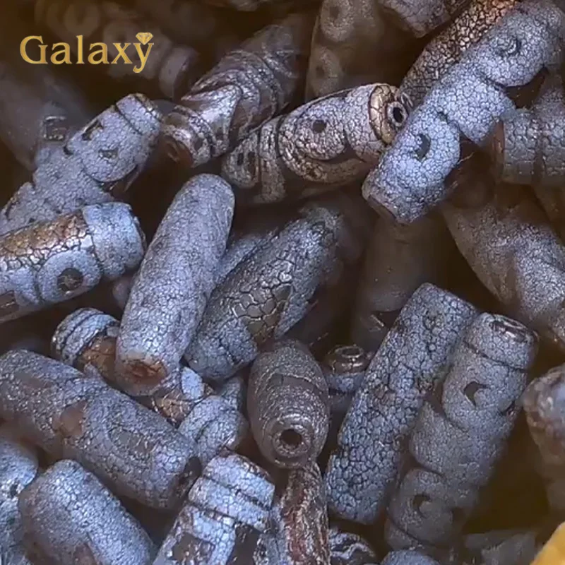 5-10PC 40mm Vintage Natural Dzi Agates Beads Old Material Tibetan Agate Dzi Beads Powerful Amulet For DIY Jewelry Making