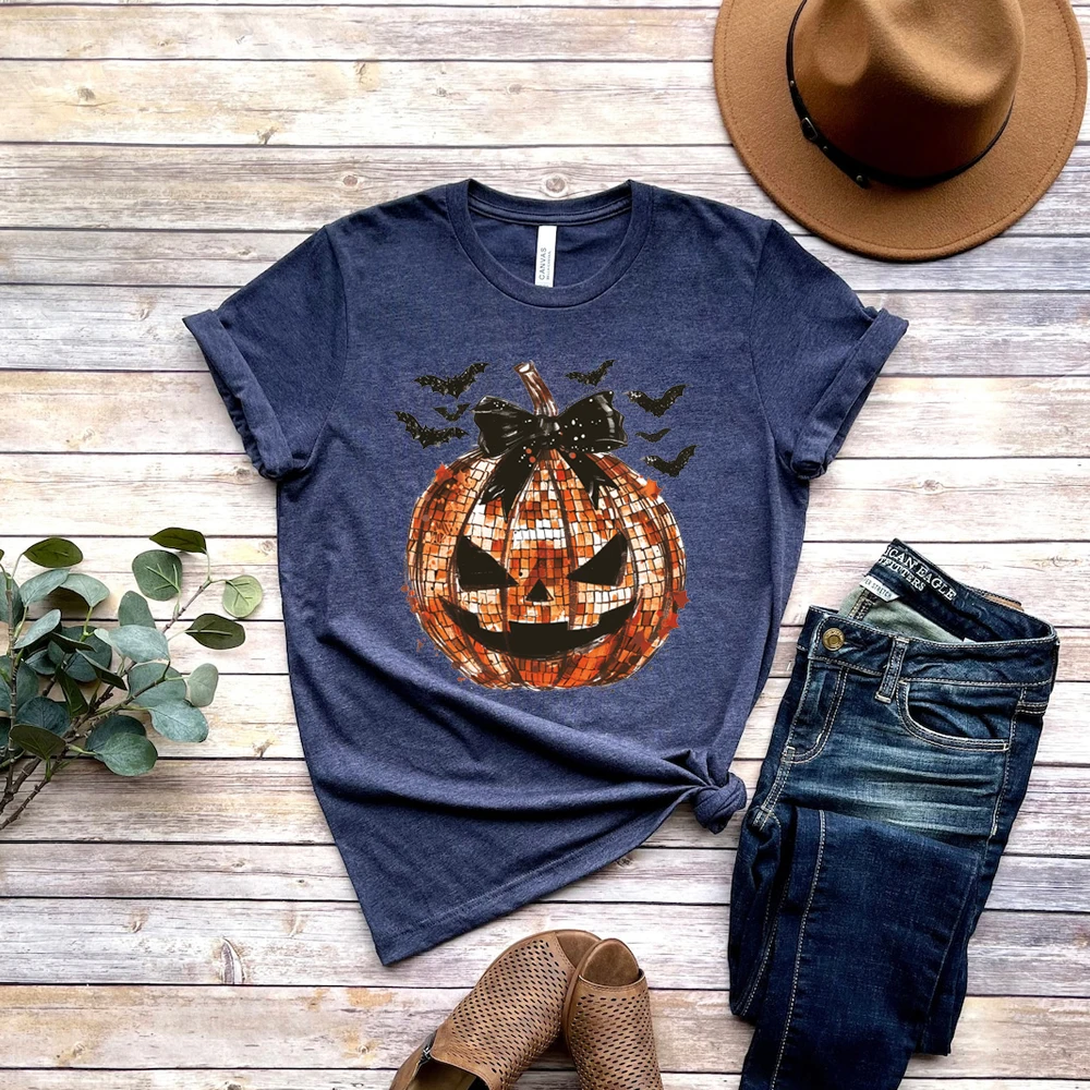 Halloween series Pumpkin Bow Dance Hot Transfer Hot Paste DIY Hot Transfer paste hand-ironed clothing accessories