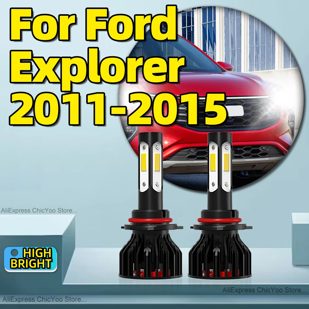 

2 шт. 6000K светодиодный белый супер яркий 30000LM автомобильная лампа для фар Auto Plug-N-Play 12 В для Ford Explorer 2011 2012 2013 2014 2015
