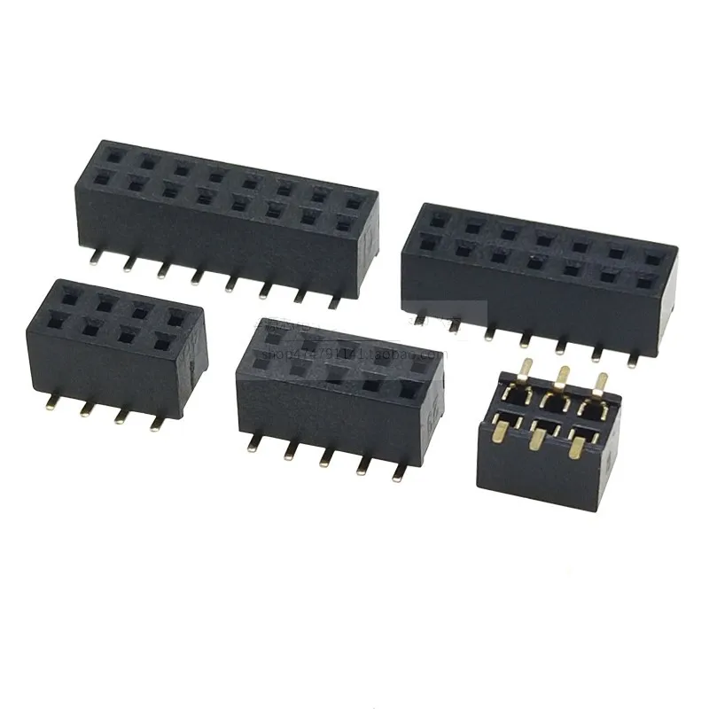 10PCS SMT 2.0MM Double Row Female Breakaway PCB Board Pin Header Socket Connector Pinheade