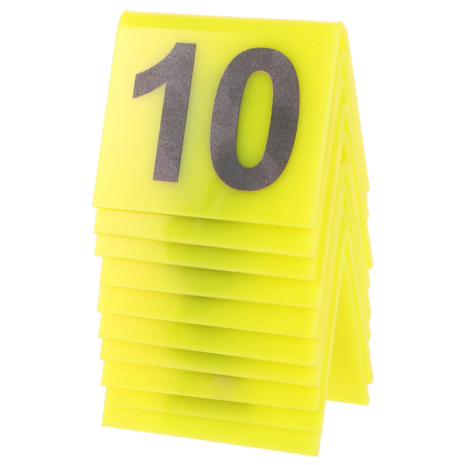 10Pcs Evidence Marker Cones Acrylic Table Signs Halloween Crime Scene Decor Detective Theme Party Place Cards Wedding Banquet