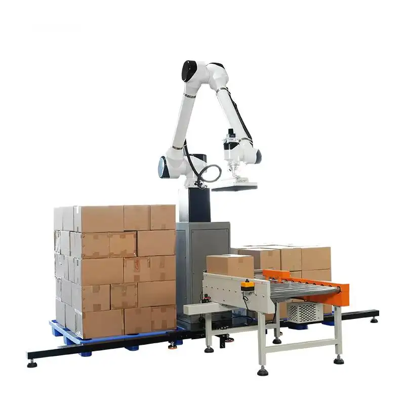 Automatic Robotic Palletizing Production Line 1200ctns/hr Capacity Palletizer
