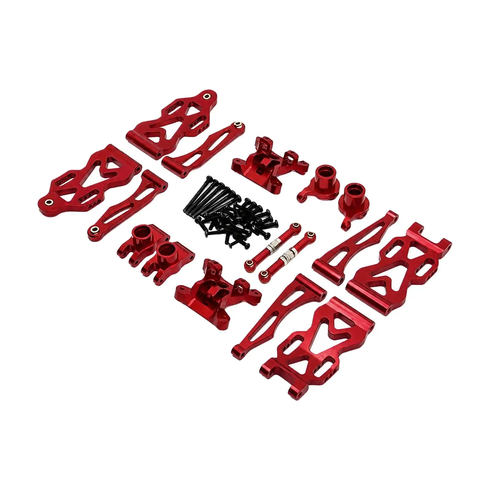 Metal RC Car Parts Upgrade Kit for 1 16 RCX C8805 Vehicle Front Rear Shock Mounts Hanging Arms Steering Links
