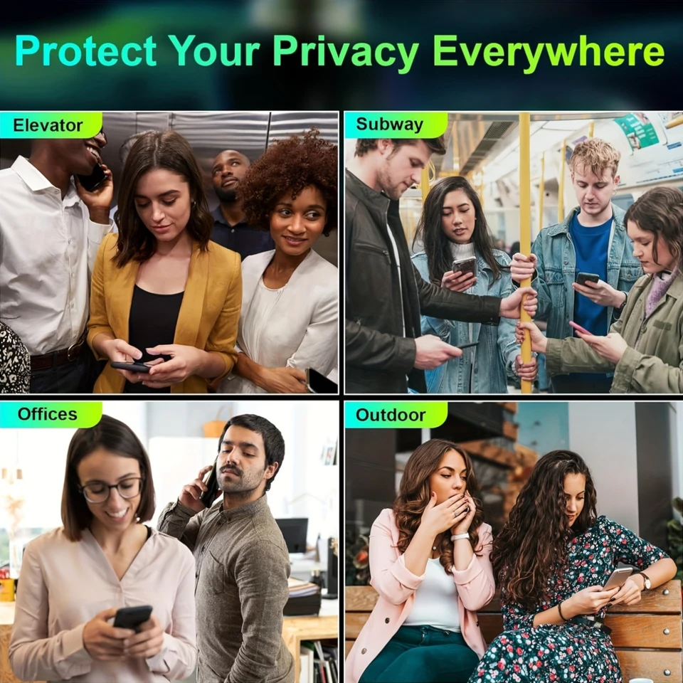 NNBILI Protector de Pantalla de Privacidad para iPhone 17 Pro Max Vidrio Anti-Espía para iPhone 16 15 14 13 12 11 Pro Max Película de Privacidad iPhone 17 6