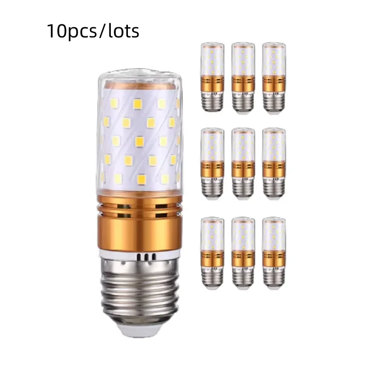 10pcs/lots LED Corn Lamp 12W 16W 20W 24W 220V 110V Strong Light 3000K 4000K 6000K E27 E14 Lamp Holder Home Emergency Lighting