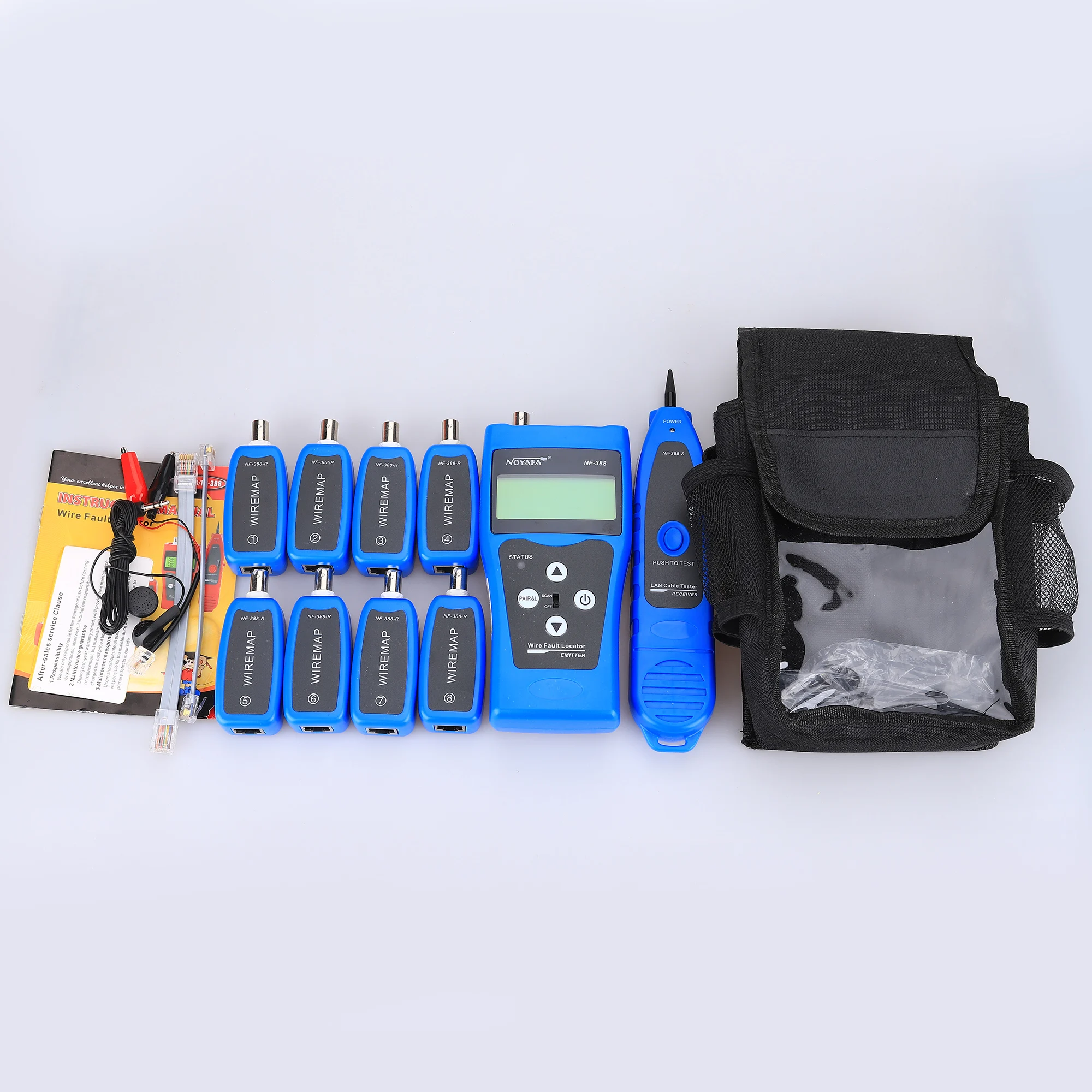 KELUSHI Multi-functional Handheld Cable Tester Network cable LAN Ethernet Wire tester Telephone cable RJ45 RJ11 Tester NF388