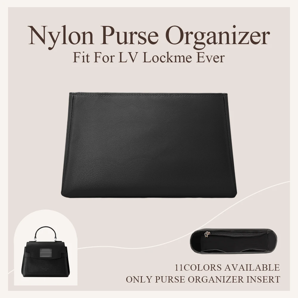 

Nylon Purse Organizer Insert Fit for LV Lockme Ever Makeup Inner Liner Storage Bag Lightweight Inside Purse Organizer Bag In Bag