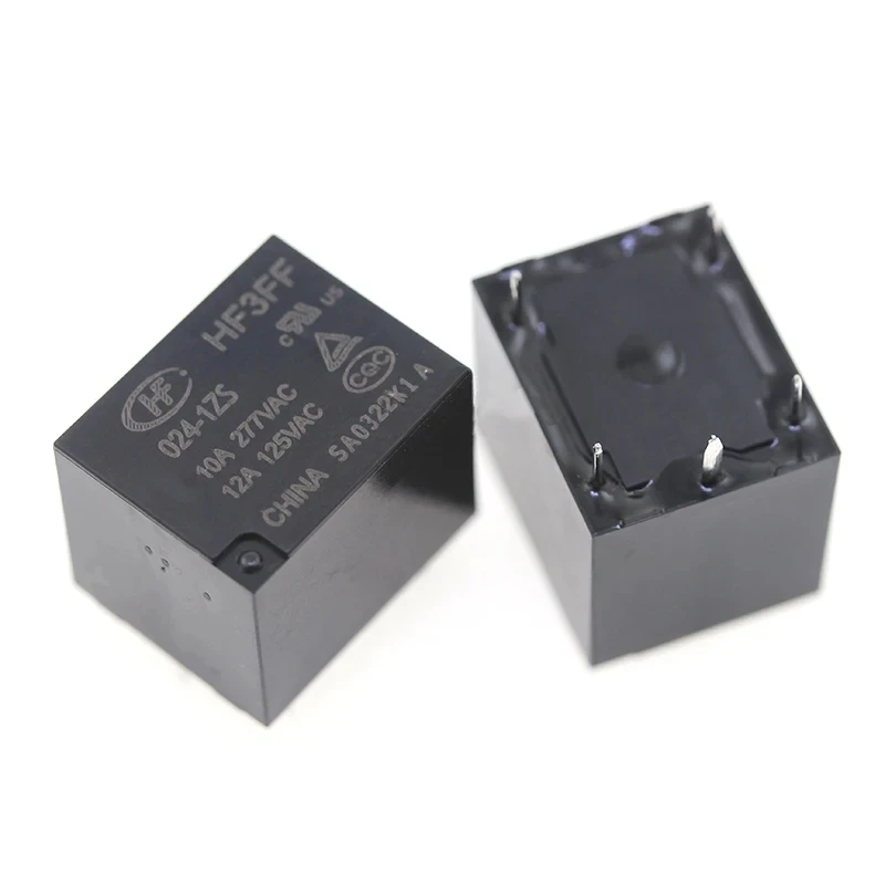 5pcs HF/JQC-3FF- 005 / 012 / 024-1HS/1HST/1ZS/1ZST 4Pin 5Pin 10A 15A Power Relays  DC 5V 9V 12V 24V SRD T73